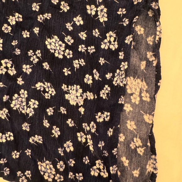 Caroline Welsh Vintage Navy Blue Floral Sleeveless Dress – 90s Cottagecore Style - Picture 2 of 9